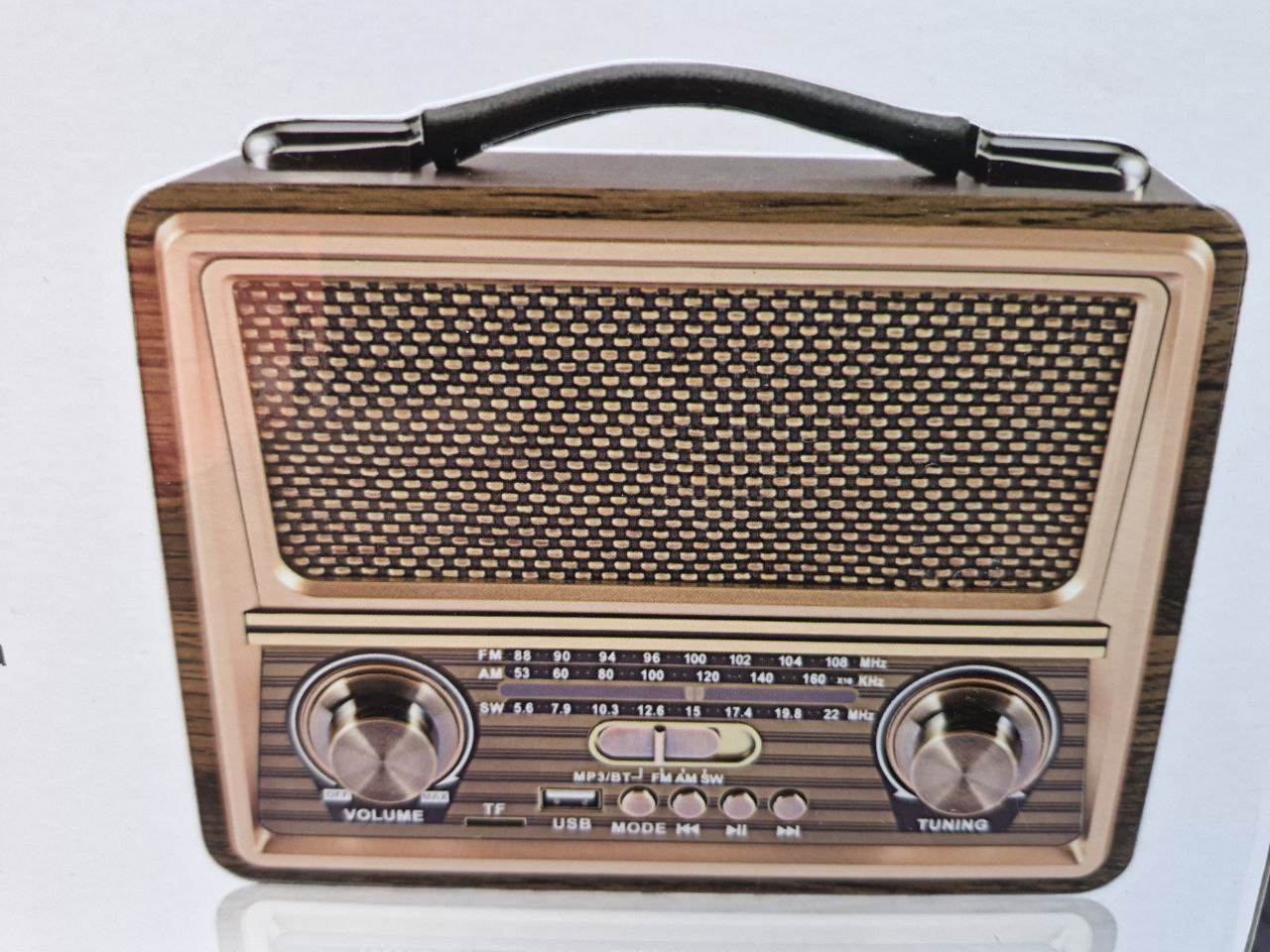 Radio retrò in legno, radio FM AM SW 